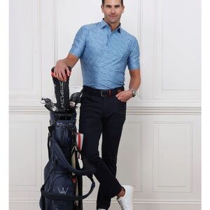 NEW Collars and Co CEO Tech Pull On Pants Navy Blue  in Size 32 x 30